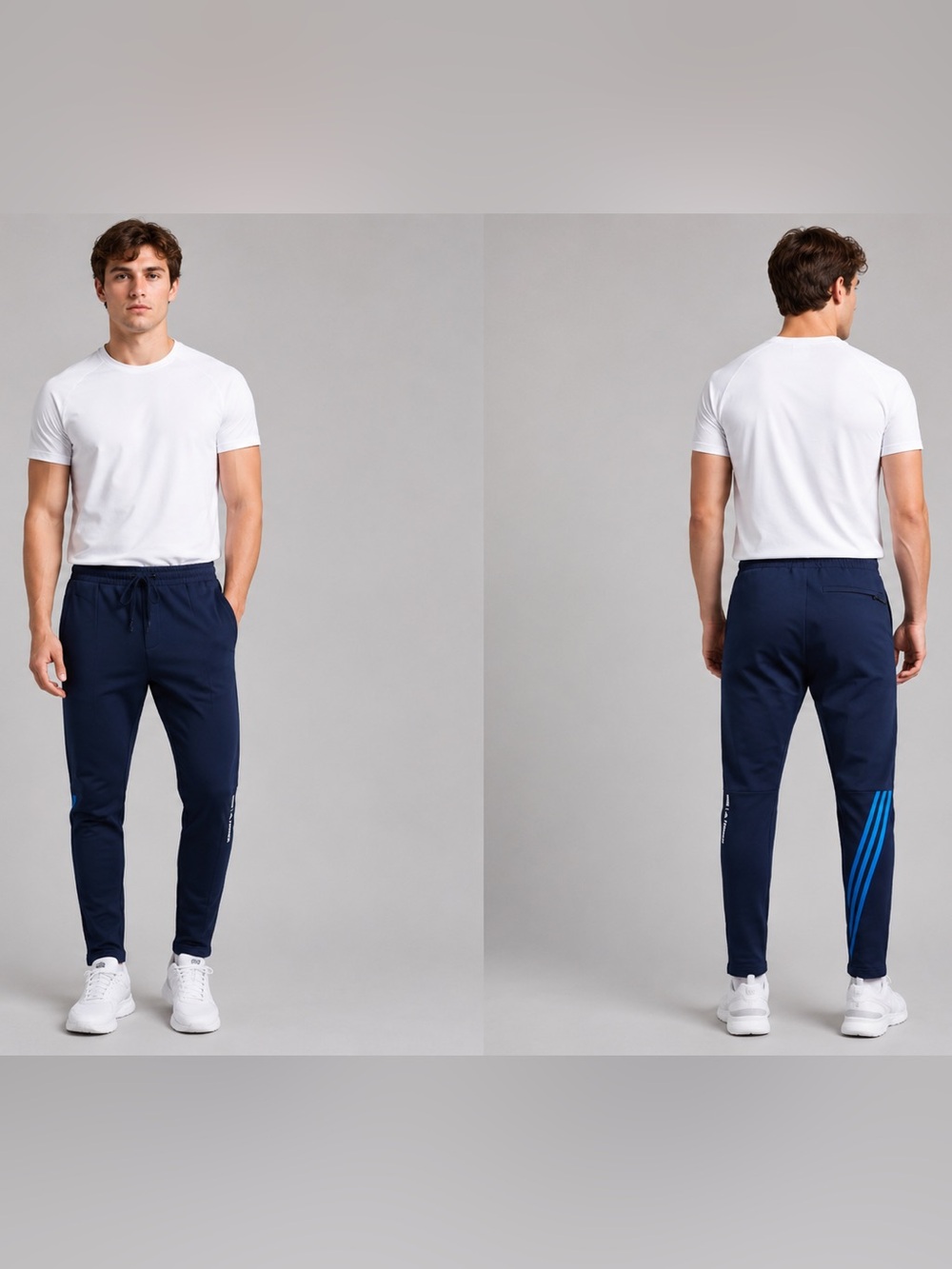 Kith for Adidas Terrex Bleecker Pant Navy Jogger Blue Three Stripes L Large